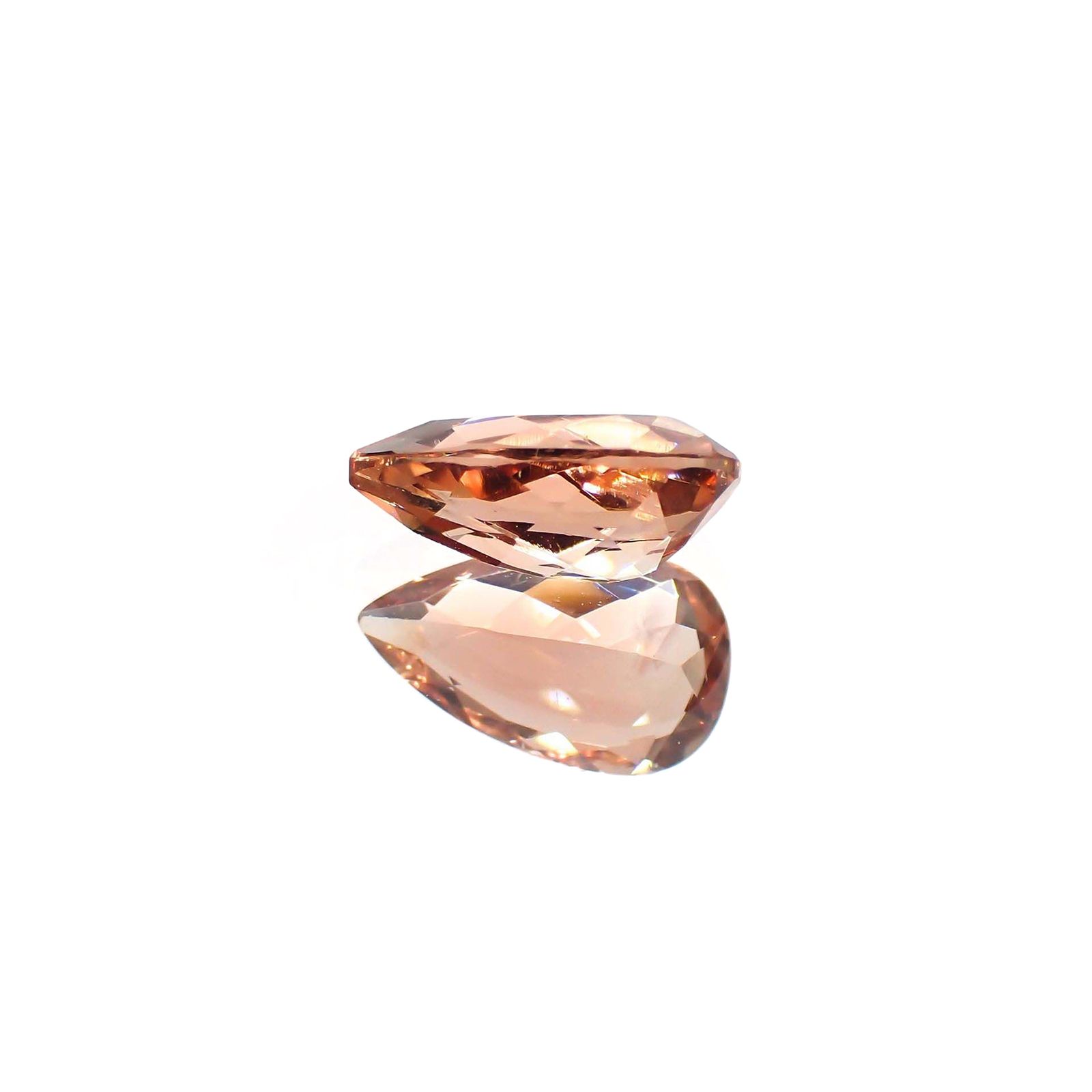 オレゴンサンストーン(宝石名ラブラドライト)アメリカ・オレゴン州産 識別済 1.54ct / 10.5x6.2mm前後 [230722701]