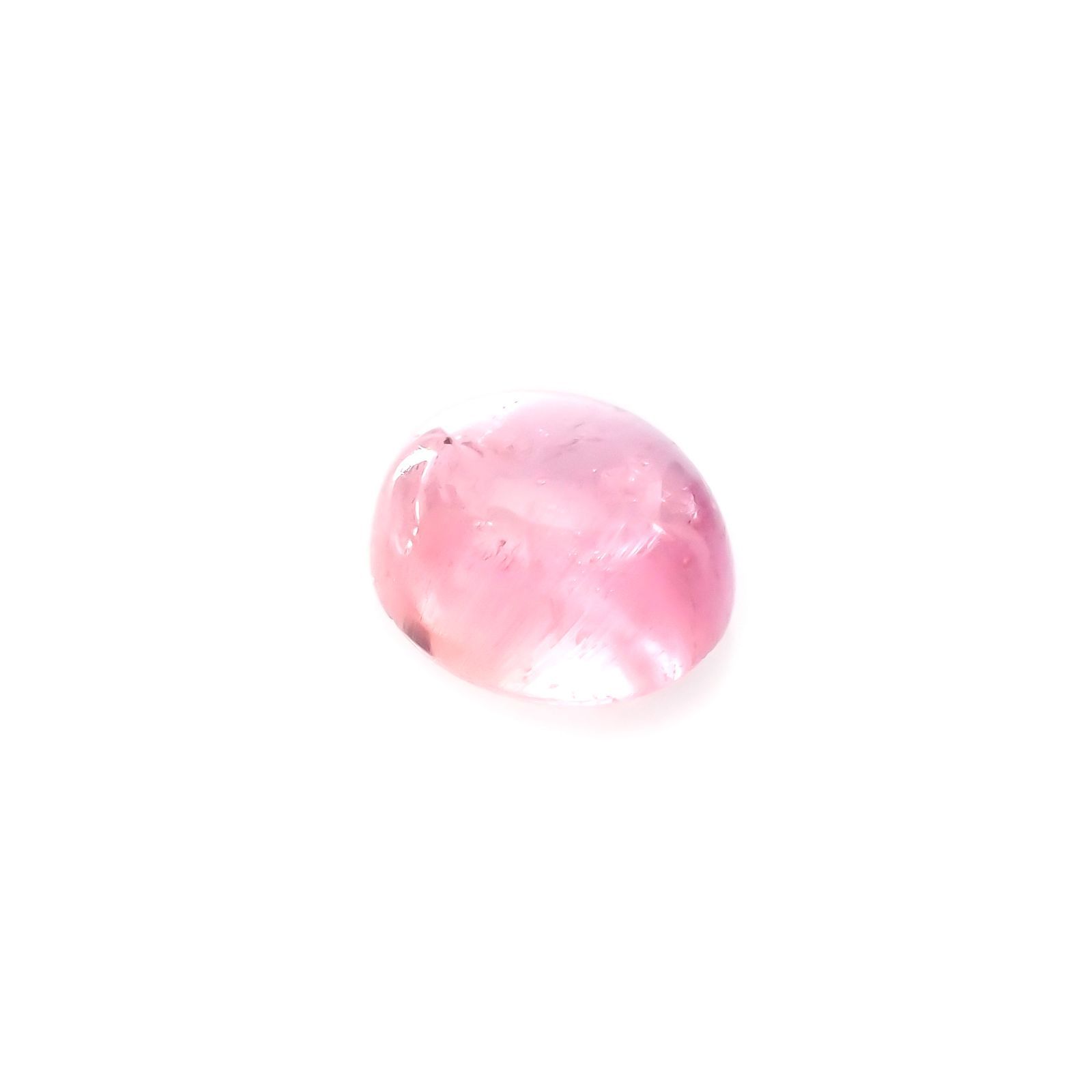 ペツォッタイトキャッツアイ(ラズベリル)(宝石名ペツォッタイト・キャッツアイ)マダガスカル産 0.460ct ソ付(彩珠)[220114354]4.9x4.1mm前後