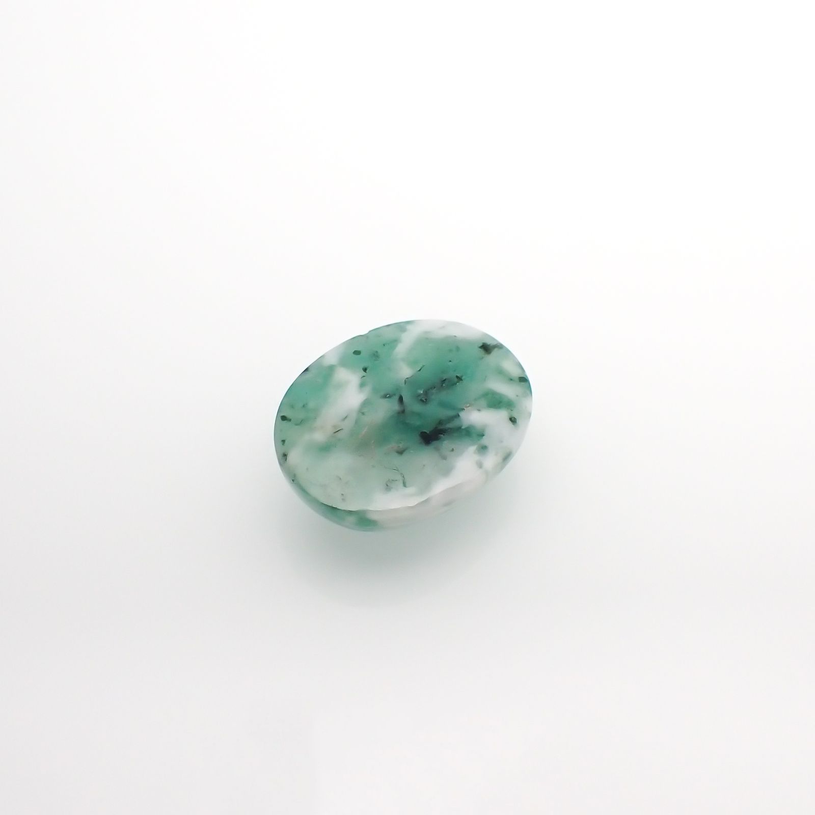 マトリックスエメラルド(エメラルドインクォーツ/フェルドスパー) ブラジル産 5.00ct[210812268]12.9×10.1mm前後