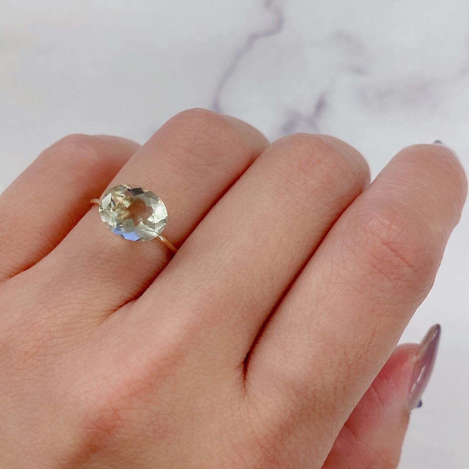 リビアングラス(宝石名インパクトガラス(衝撃溶融ガラス))エジプト・リビア砂漠産 1.84ct 識別済[211213791]10x7.9mm前後