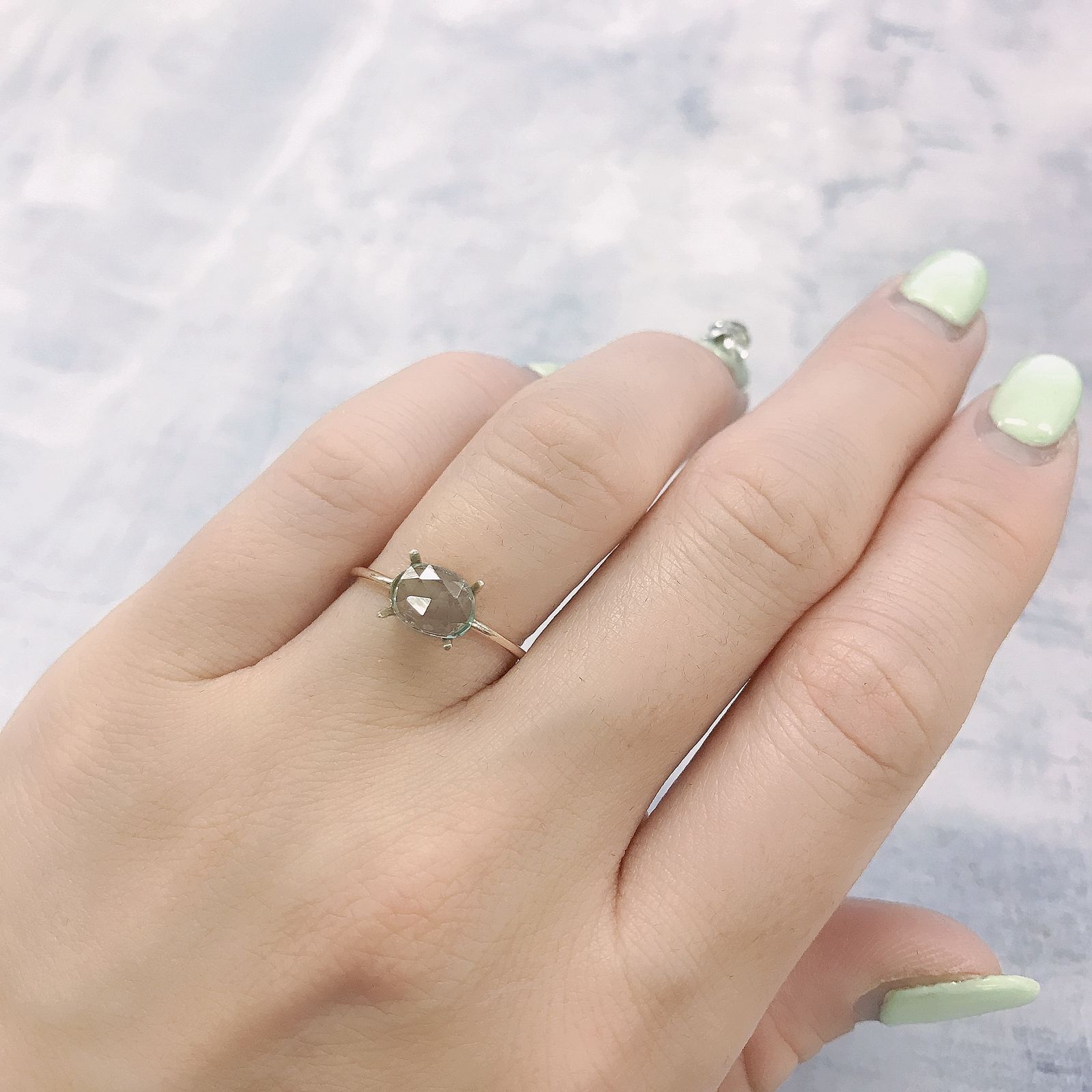 ◇ローズカット◇バナジウムコーネルピン(宝石名コーネルピン)タンザニア・タンガ州産 0.72ct 識別済[220115551]6.9x5.6mm前後