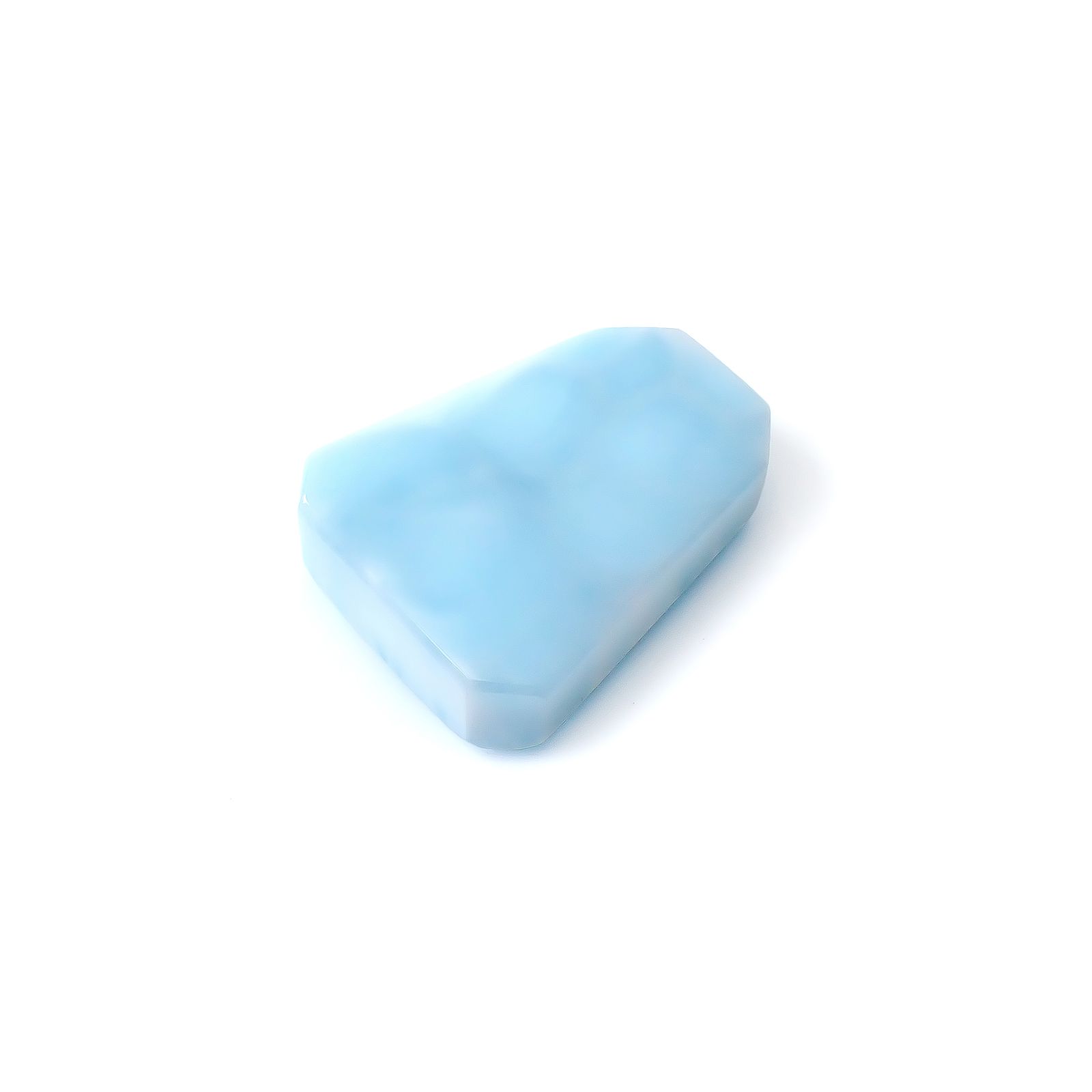 ◇カスタムカット◇ラリマー ドミニカ共和国産 106.99ct / 35.3x28.7mm前後 [250630551]