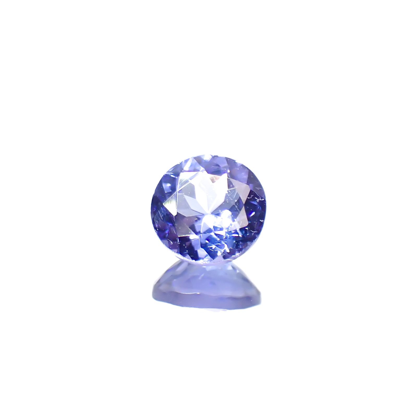 タンザナイト(宝石名タンザナイト)タンザニア産 0.53ct 識別済[240628330]5.1x5.1mm前後