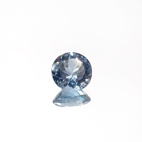 アクアマリン サンタマリアカラー ナイジェリア/マダガスカル産 0.68ct[240225975]6x5.9mm前後