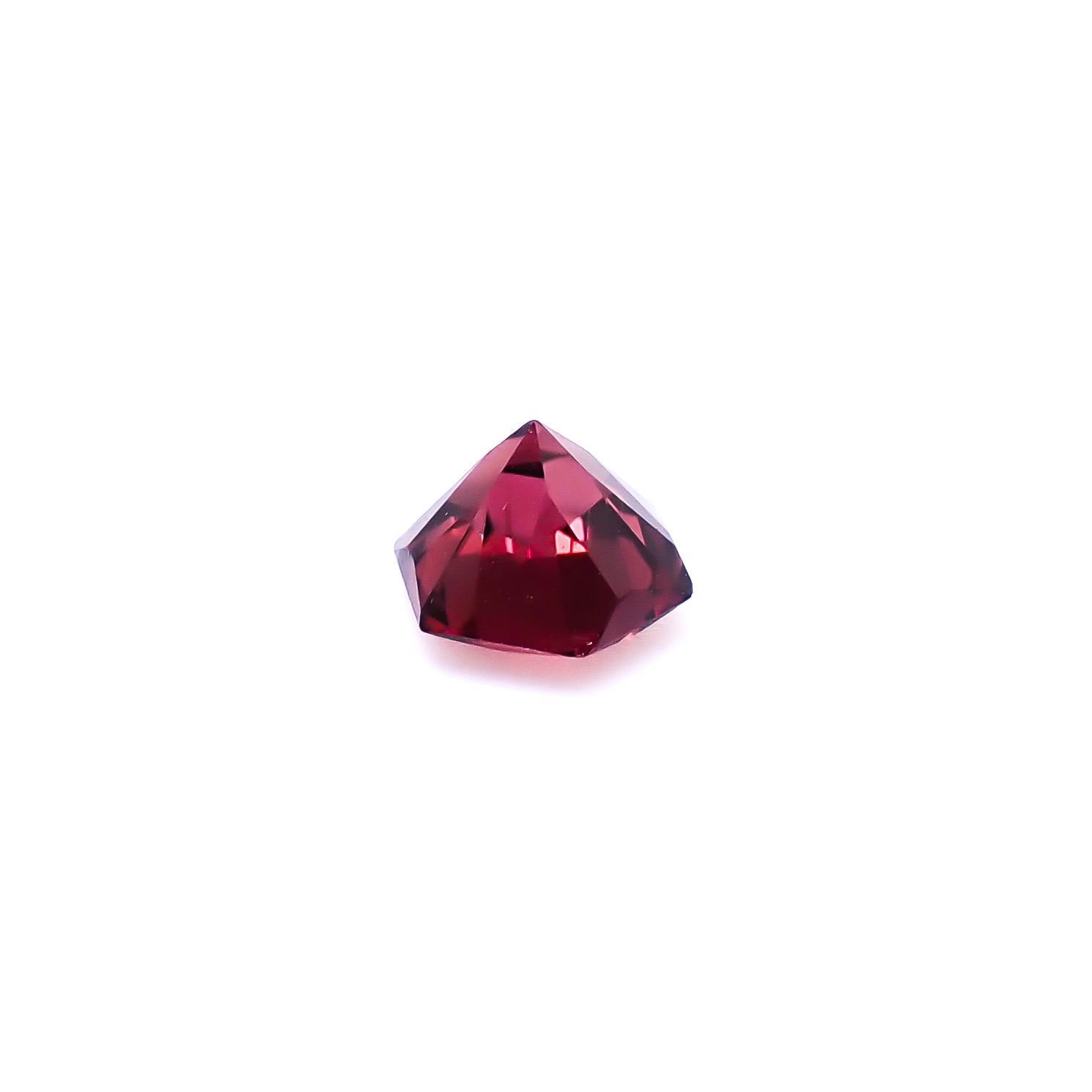 ◇ヘキサゴンカット◇レッドジルコン(宝石名ジルコン)スリランカ/カンボジア産 識別済 0.74ct / 4.7x4.7mm前後 [260732557]