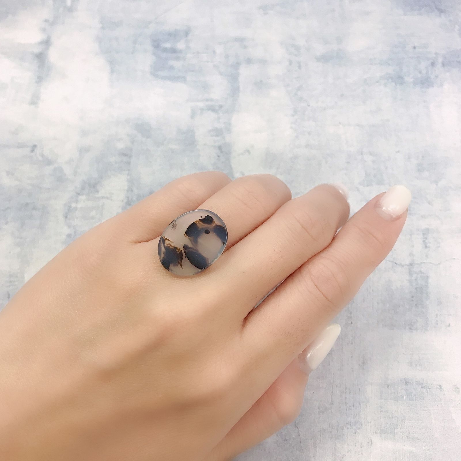 モンタナアゲート アメリカ・モンタナ州産 9.08ct[220716773]20.8x16.8mm前後
