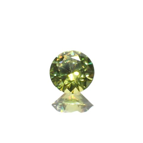 デマントイドガーネット(宝石名デマントイド・ガーネット)ロシア産 0.26ct 識別済[221219464]3.9x3.9mm前後
