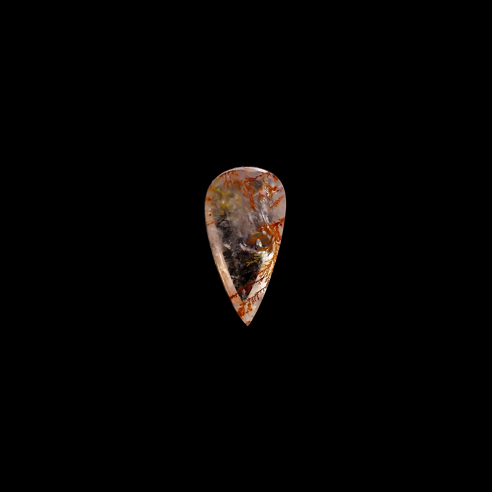レッドデンドリチッククォーツ ブラジル産 10.88ct[231225084]22.3x11.5mm前後