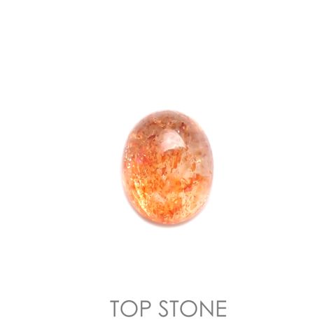 イリュージョンサンストーン(宝石名フェルドスパー) タンザニア産 3.46ct 識別済[211013334]10.1×8.1mm前後