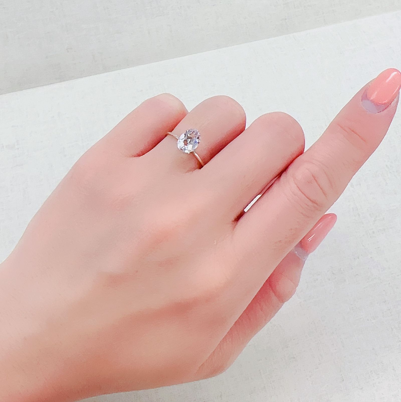 モルガナイト(宝石名モルガナイト)ナイジェリア産 1.20ct 識別済[230321162]8x6mm前後