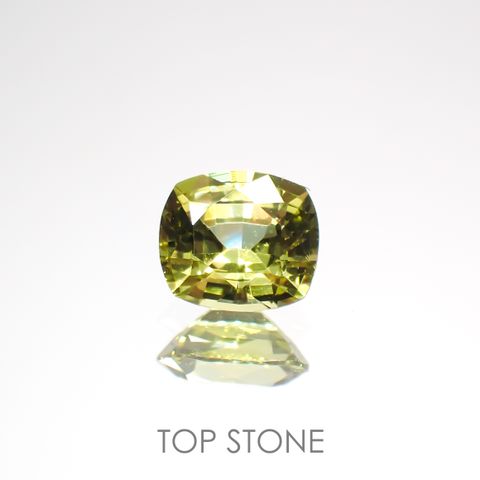 クリソベリル(宝石名クリソベリル)マダガスカル産 0.57ct 識別済[220114485]5.1x4.6mm前後