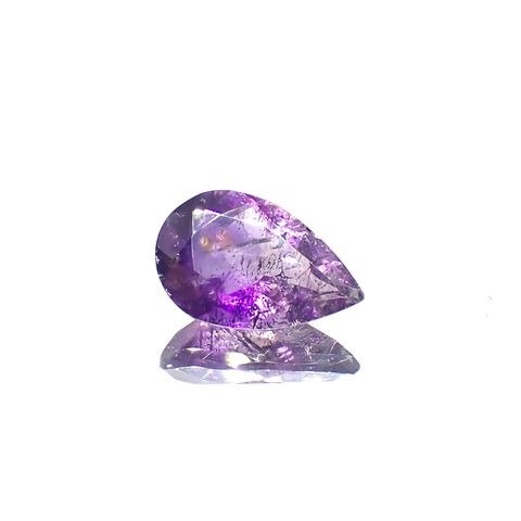 アメジストエレスチャル ナイジェリア産 4.42ct[230622439]14.8x9.5mm前後