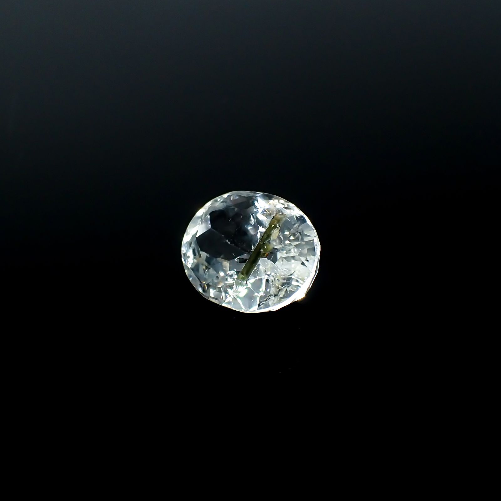 アパタイトイントパーズ(宝石名アパタイト イン トパーズ)ブラジル産 21.10ct 識別済[240225933]18x14mm前後