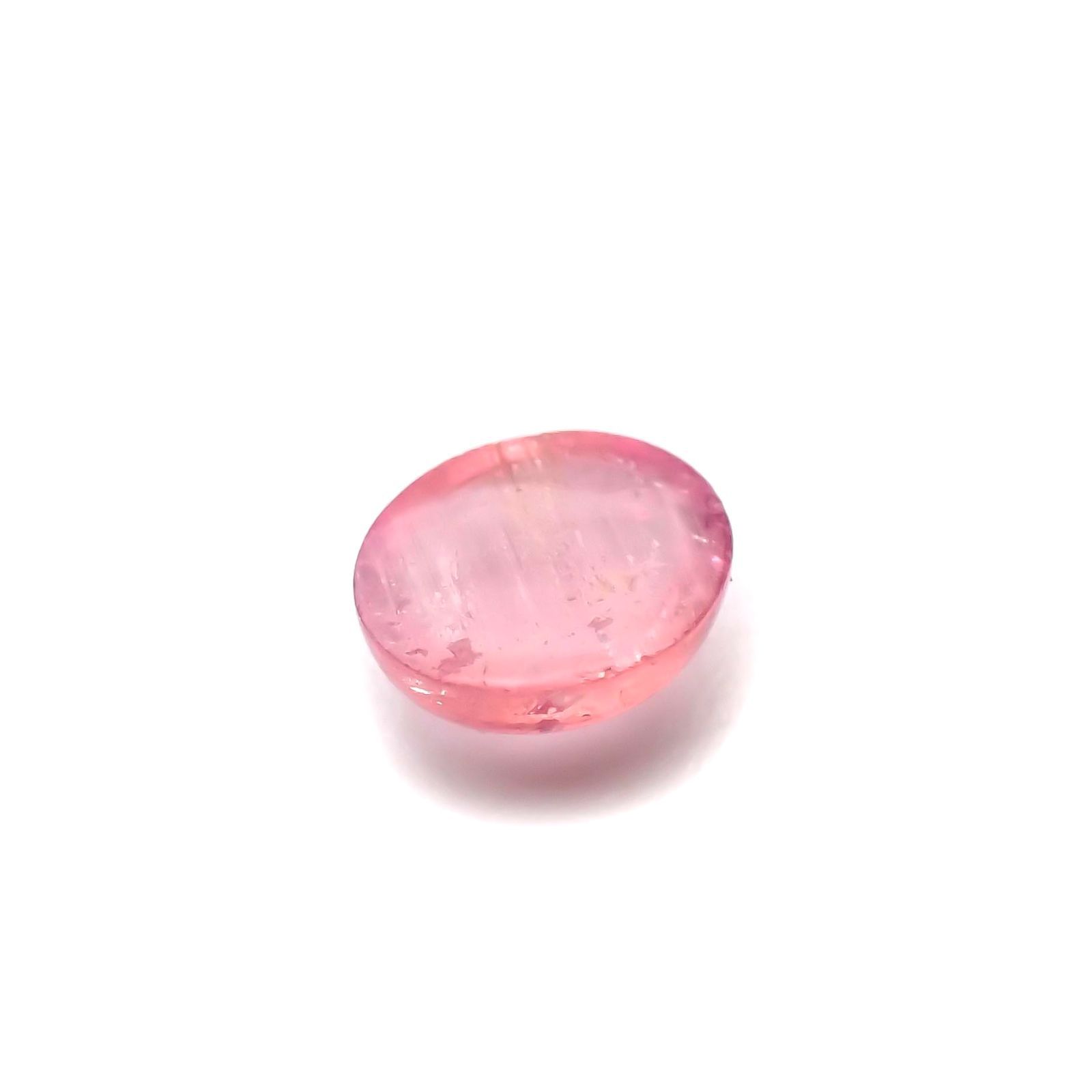 ペツォッタイトキャッツアイ(ラズベリル)(宝石名ペツォッタイト・キャッツアイ) マダガスカル産 0.348ct ソ付(彩珠)[210711979]4.7×4mm前後