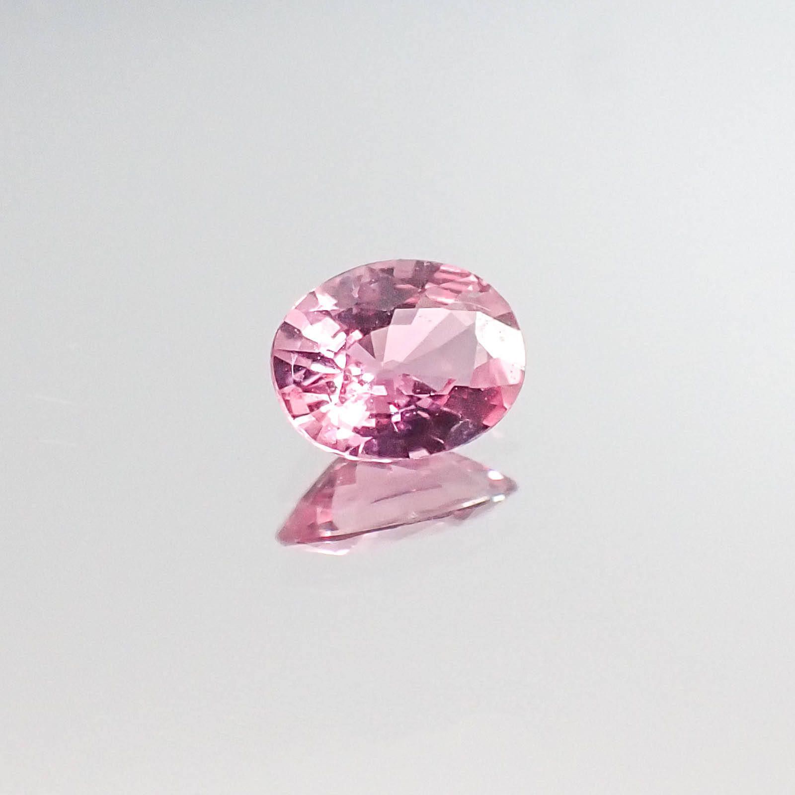 パパラチャサファイア スリランカ産 0.35ct DGL鑑付[20062899]5.1×4mm前後
