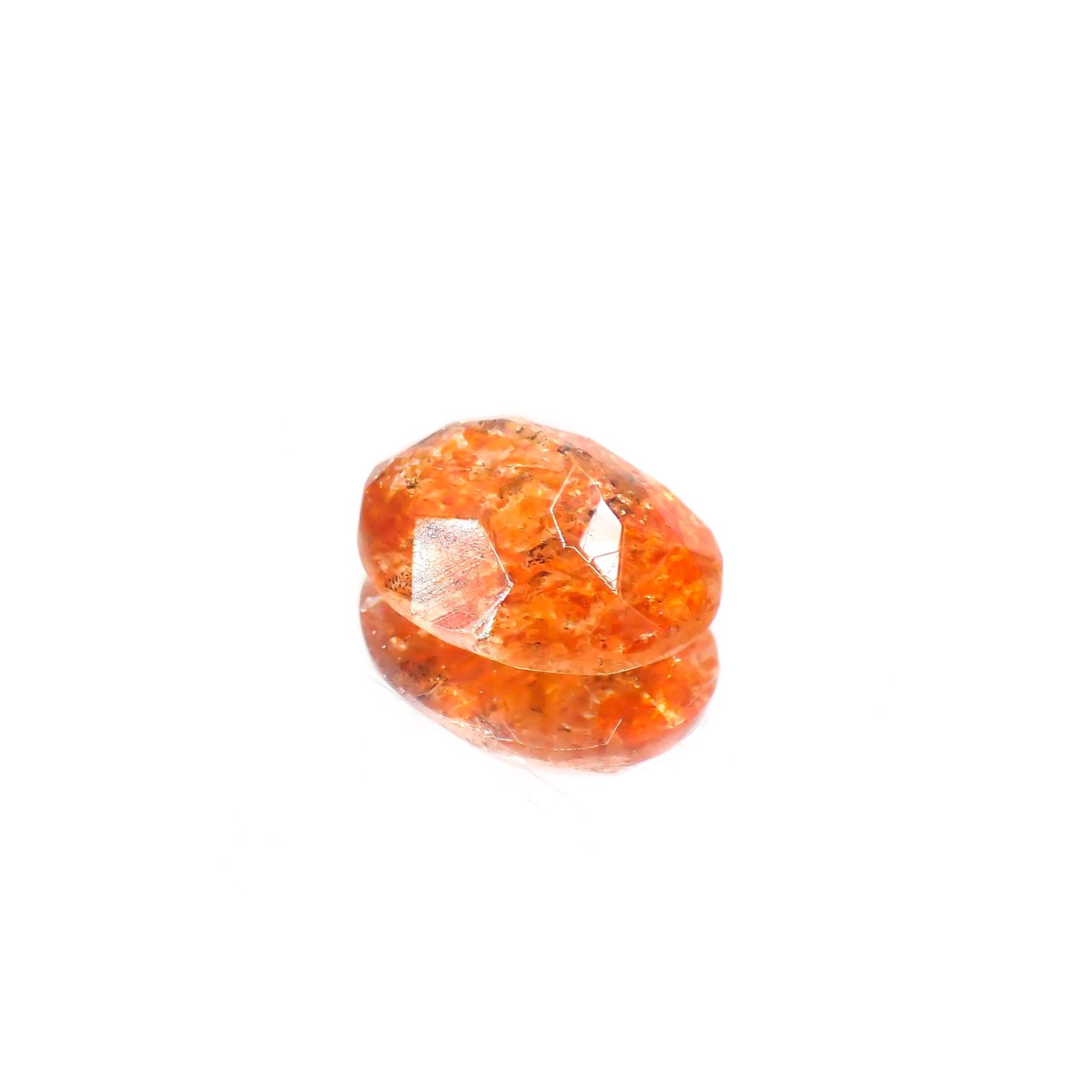 イリュージョンサンストーン(宝石名フェルドスパー) タンザニア産 1.46ct 識別済[250812301]9×7.3mm前後