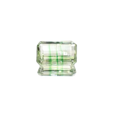 バイカラーツァボライト(宝石名グリーン グロッシュラー・ガーネット) タンザニア産 識別済 0.94ct / 7x4.4mm前後 [260711569]