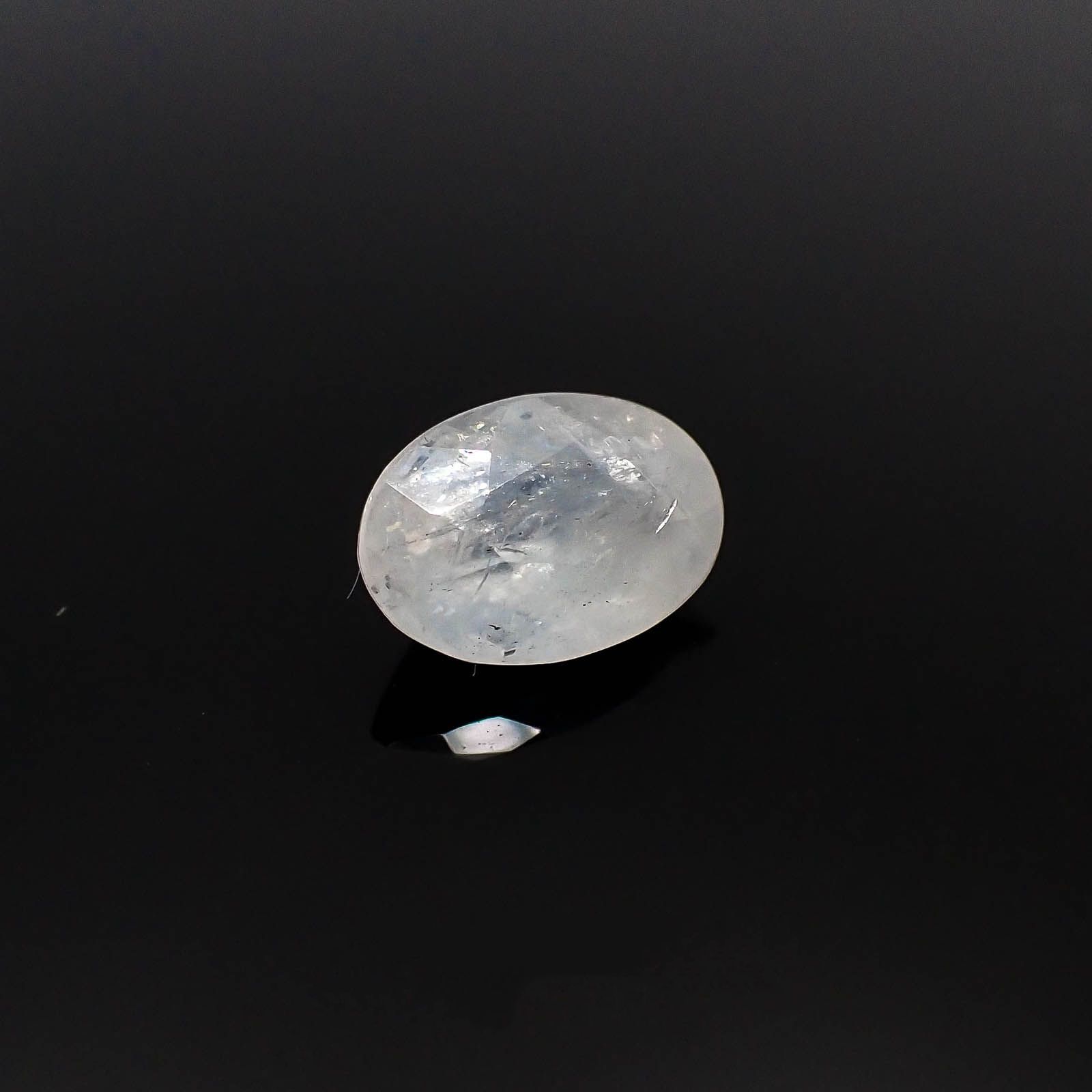 ユークレース(宝石名ユークレース) ブラジル産 1.444ct ソ付(彩珠)[20084554]8.6×6.1mm前後