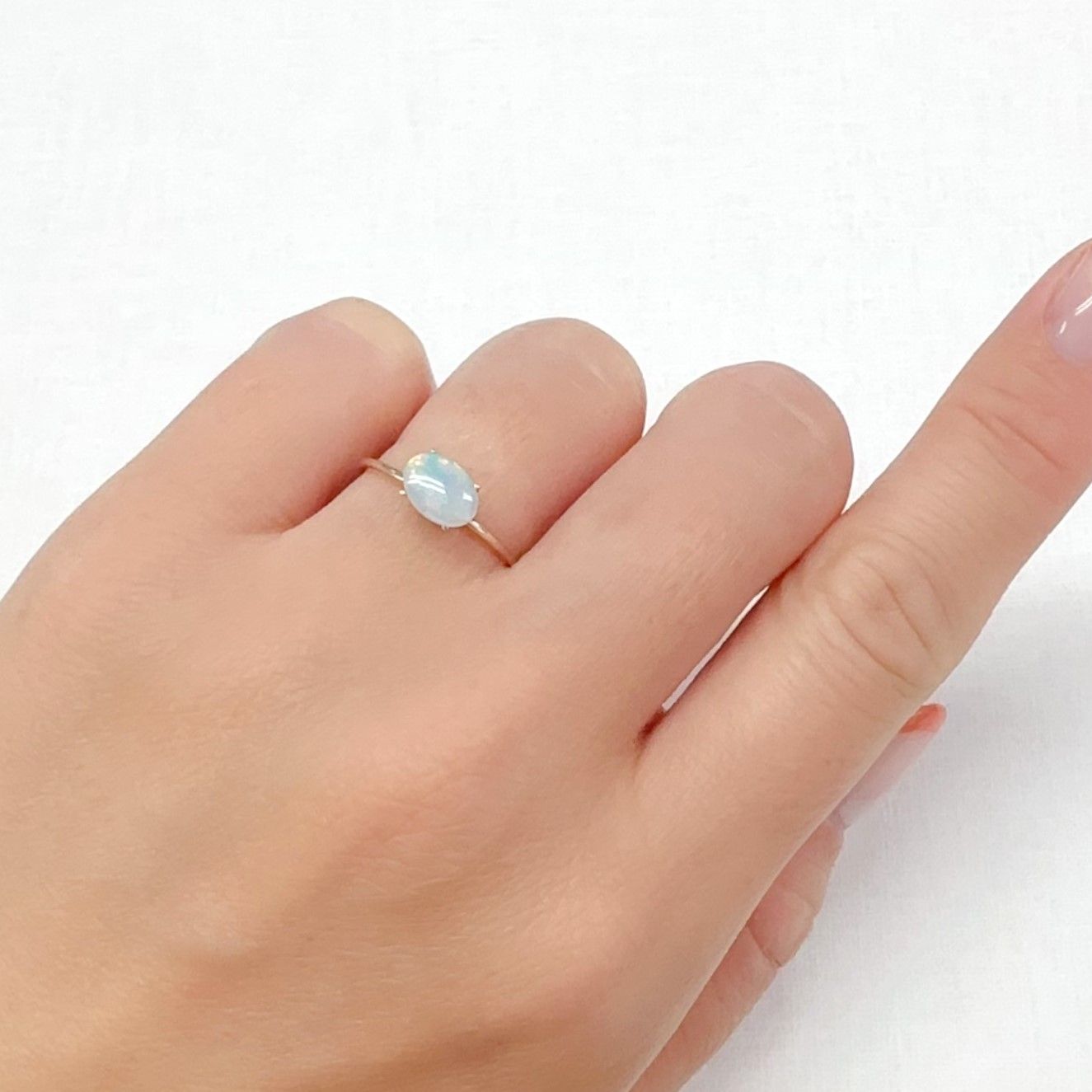 オパール オーストラリア産 0.50ct[240427331]7.3x5.2mm前後