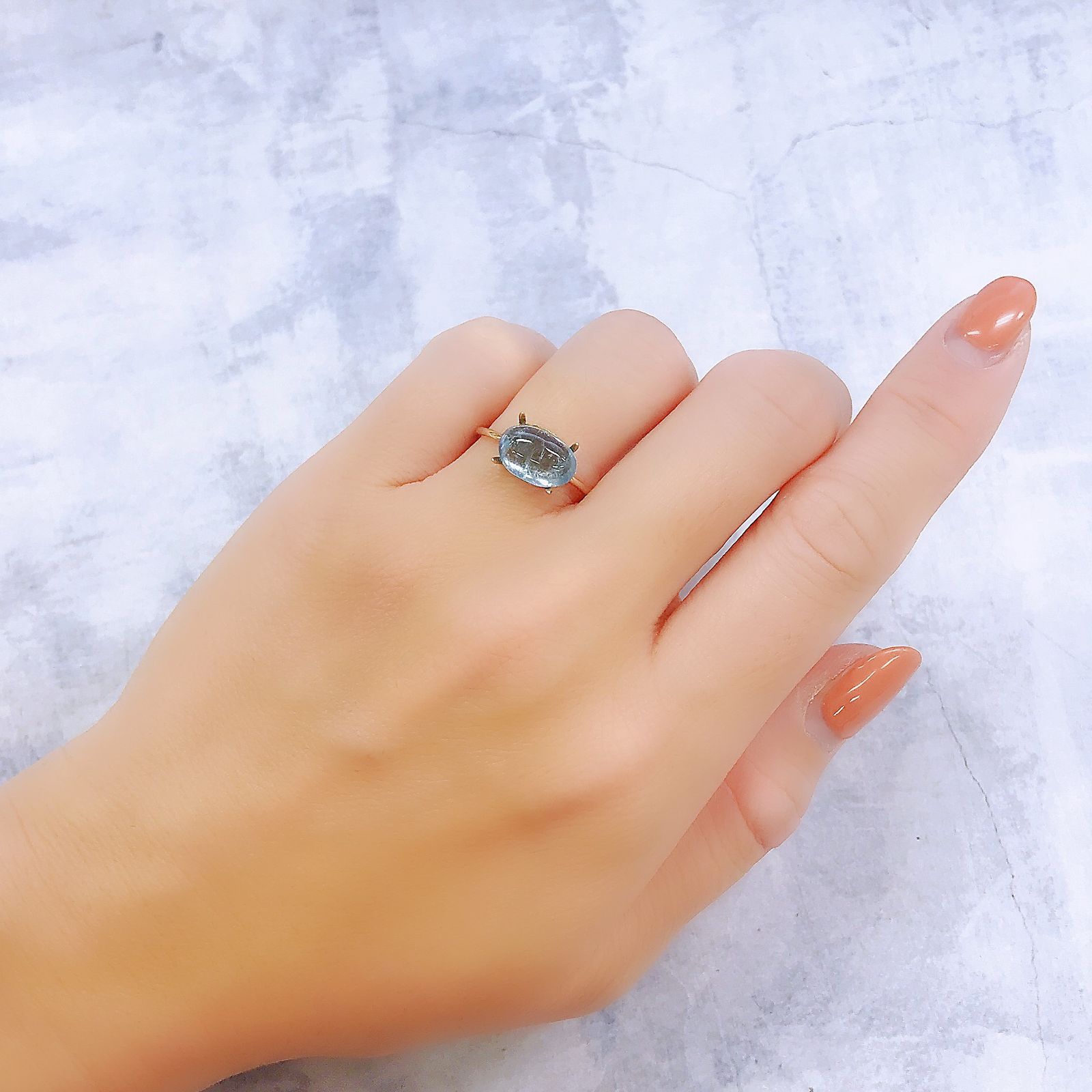 ユークレース(宝石名ブルー・ユークレース)コロンビア産 2.600ct ソ付(彩珠)[221018842]10.8x7mm前後