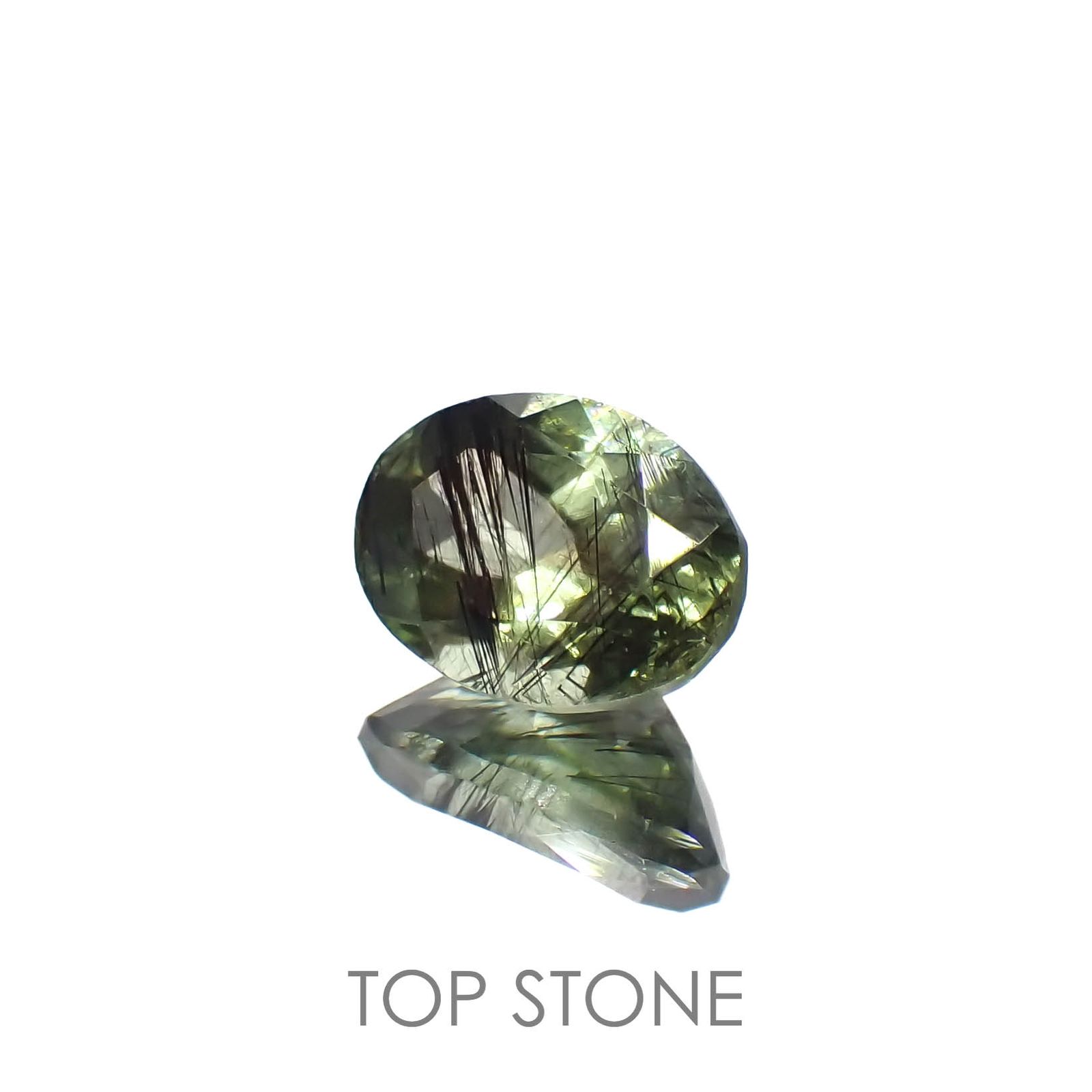 ルドウィジャイトインペリドット パキスタン産 1.83ct[221219513]8.8x6.4mm前後