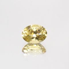 レモンイエローアパタイト(宝石名アパタイト) メキシコ産 1.39ct 識別済[210913229]8×6.1mm前後