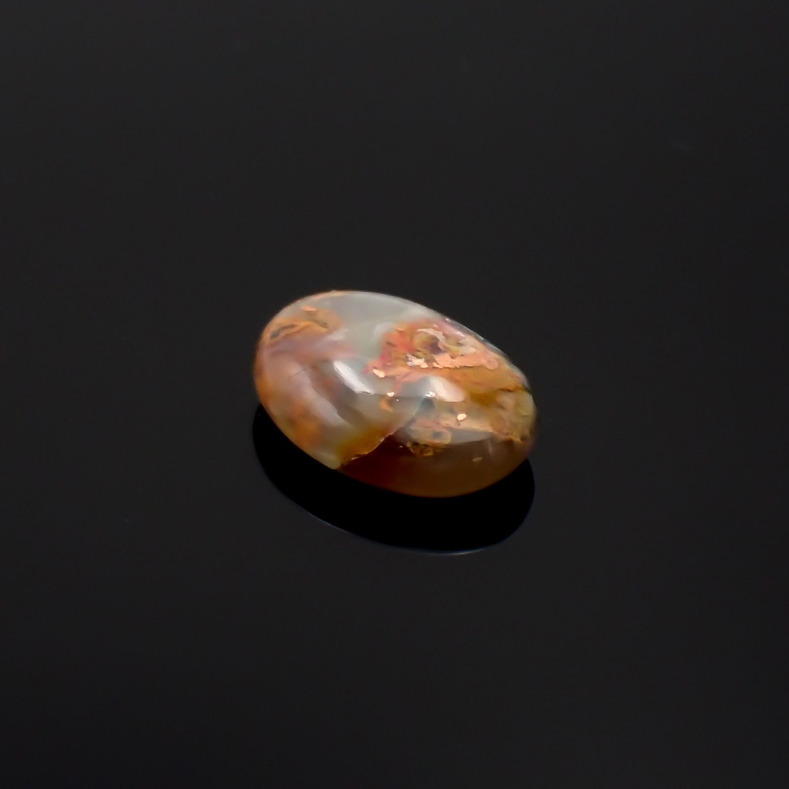 コッパークリソコラインカルセドニー インドネシア産 9.75ct[230722642]17.2x12.3mm前後