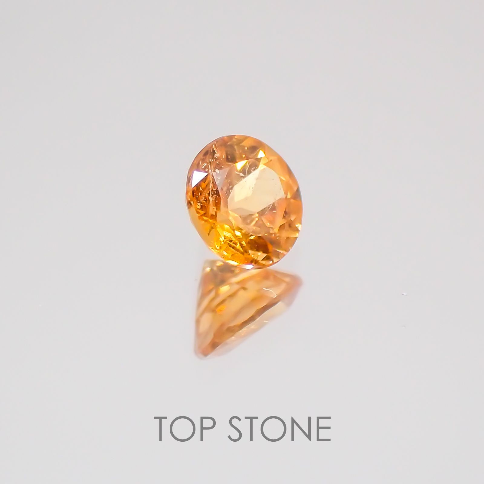 スペサルティンガーネット マンダリンオレンジカラー タンザニア産 ルース 0.24ct[20052481]3.5×3.5mm前後