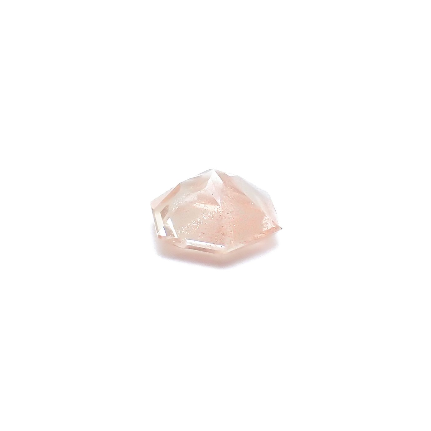 ◇ヘキサゴンカット◇オレゴンサンストーン アメリカ・オレゴン州産 0.44ct / 4.9x4.9mm前後 [260732646]