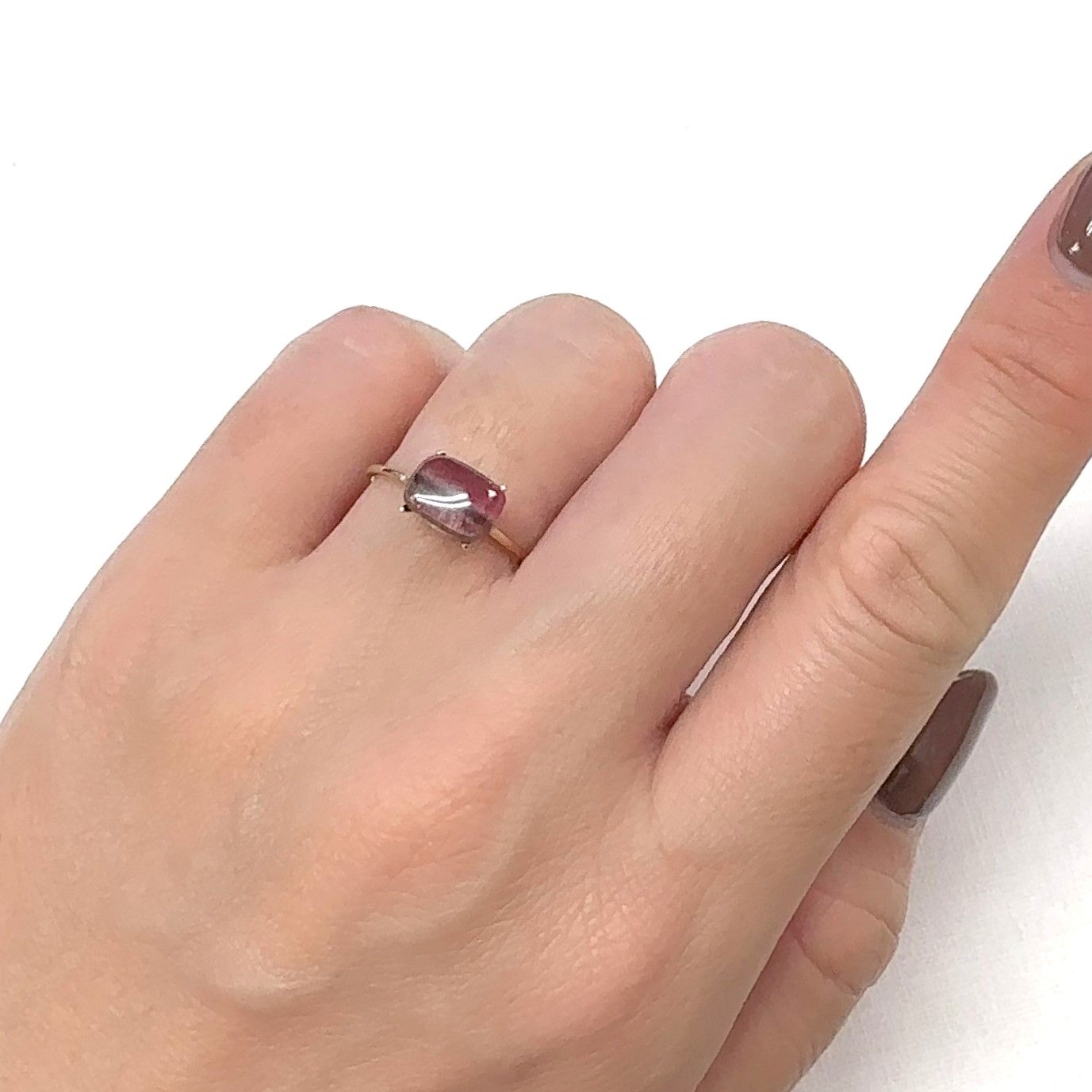 バイカラートルマリン ミャンマー・モゴック産 1.87ct[240929148]8.2x5.9mm前後