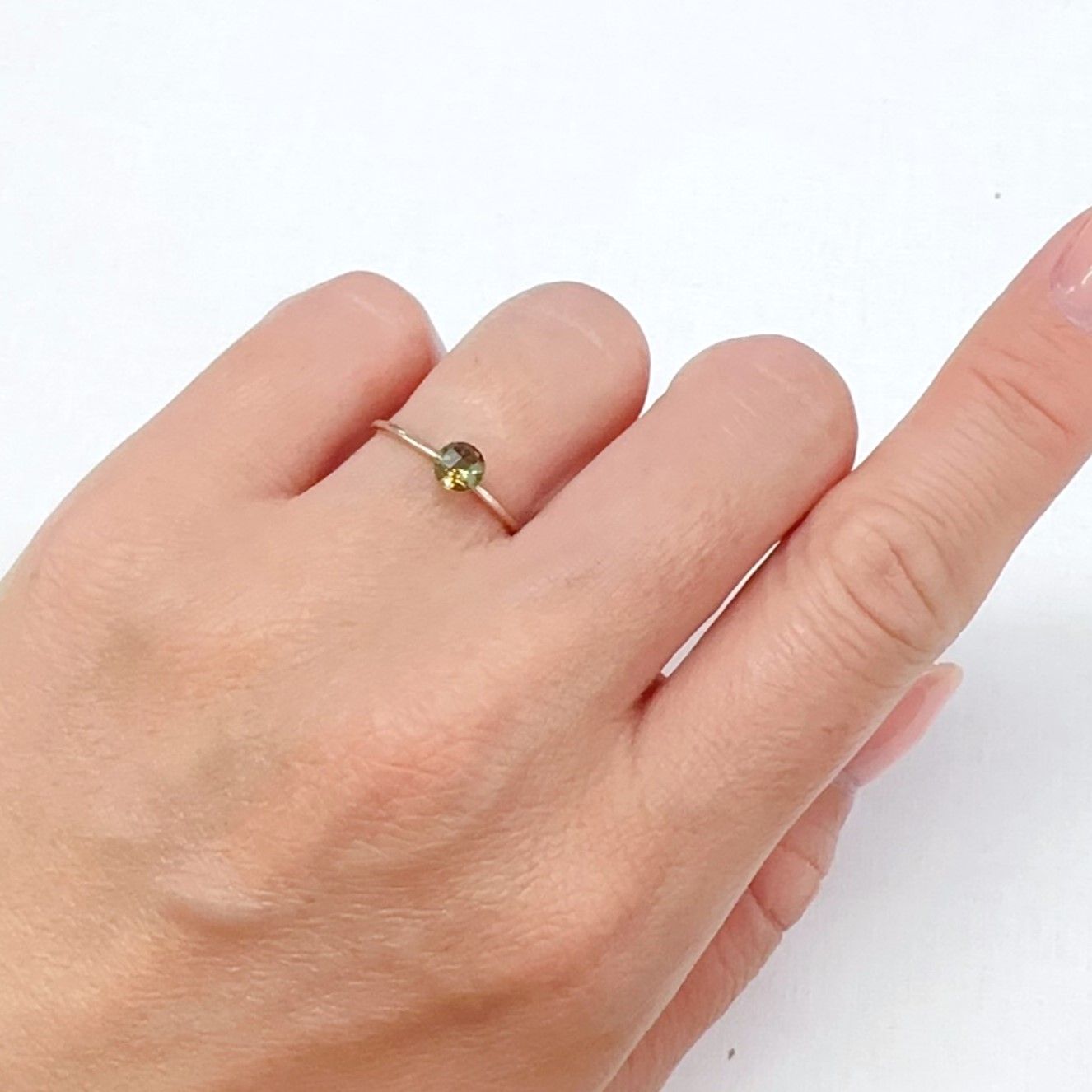 ◇チェッカーカット◇アンダリュサイト スリランカ/マダガスカル産 0.33ct[240226131]4.4x4.4mm前後