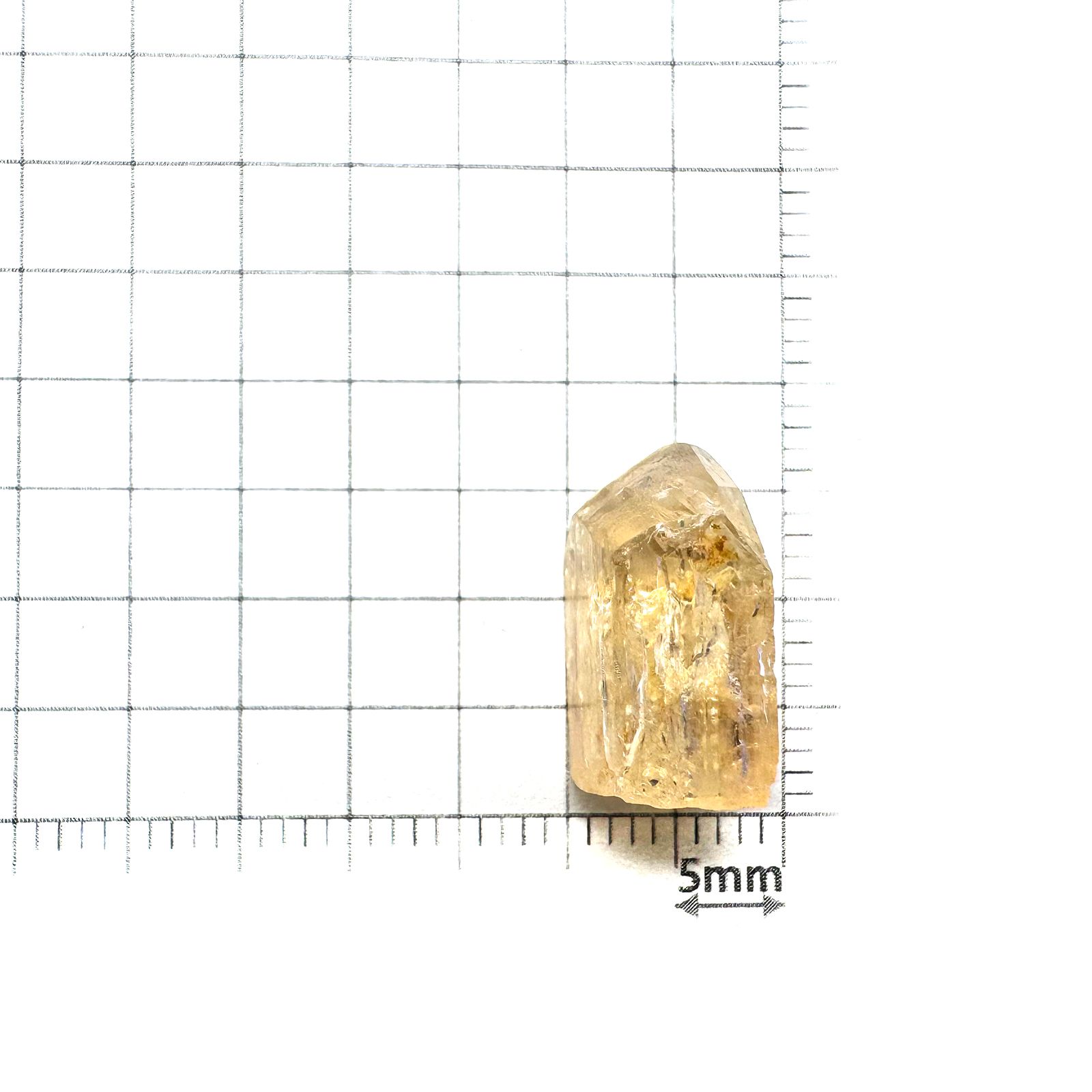 インペリアルトパーズ 原石 ザンビア産 10.36ct / 15.8x9.6mm前後 [250730937]
