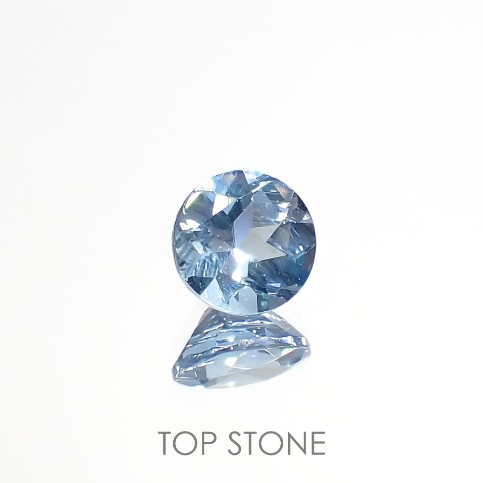 アクアマリン(宝石名アクアマリン)モザンビーク産 0.43ct 識別済[220817389]5x5mm前後