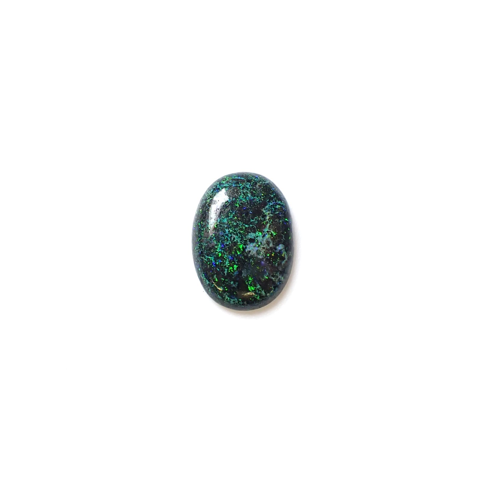 ブラックマトリックスオパール(宝石名オパール/加熱処理)オーストラリア産 2.18ct 識別済[250330133]12.7x9.3mm前後