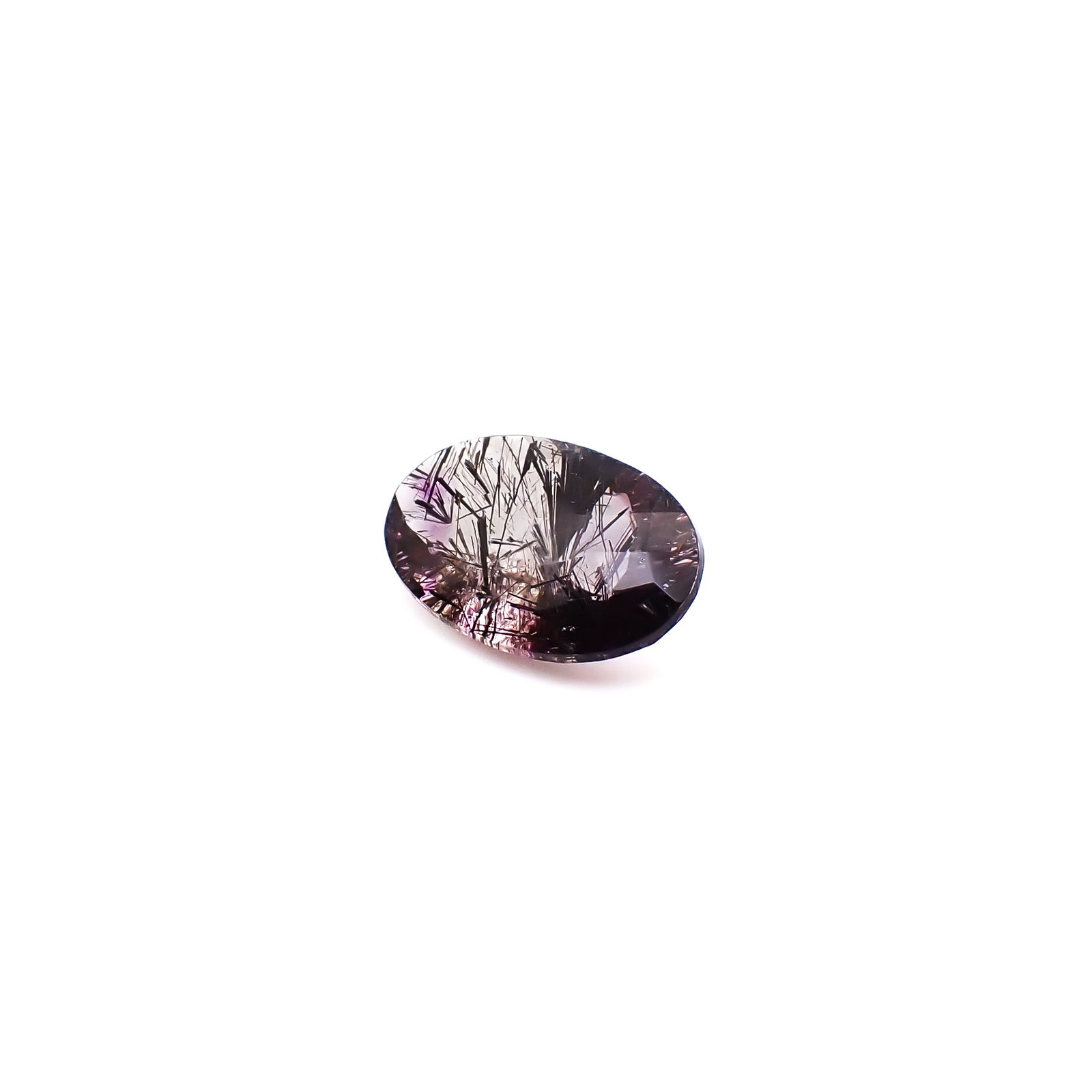 ◇チェッカーカット◇アメジストエレスチャル ブラジル産 9.16ct / 18.9x12.3mm前後 [260933026]