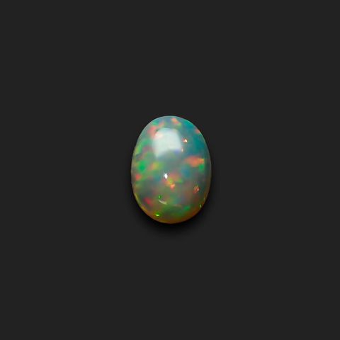 ブラックオパール(宝石名オパール/加熱処理)エチオピア産 4.73ct 識別済[240226259]15.8x11.4mm前後