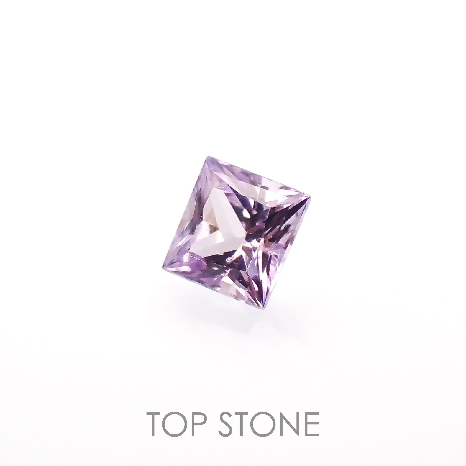 ◇プリンセスカット◇アイスラベンダーサファイア(宝石名サファイア)東アフリカ産 0.11ct 識別済[230120239]2.5x2.5mm前後