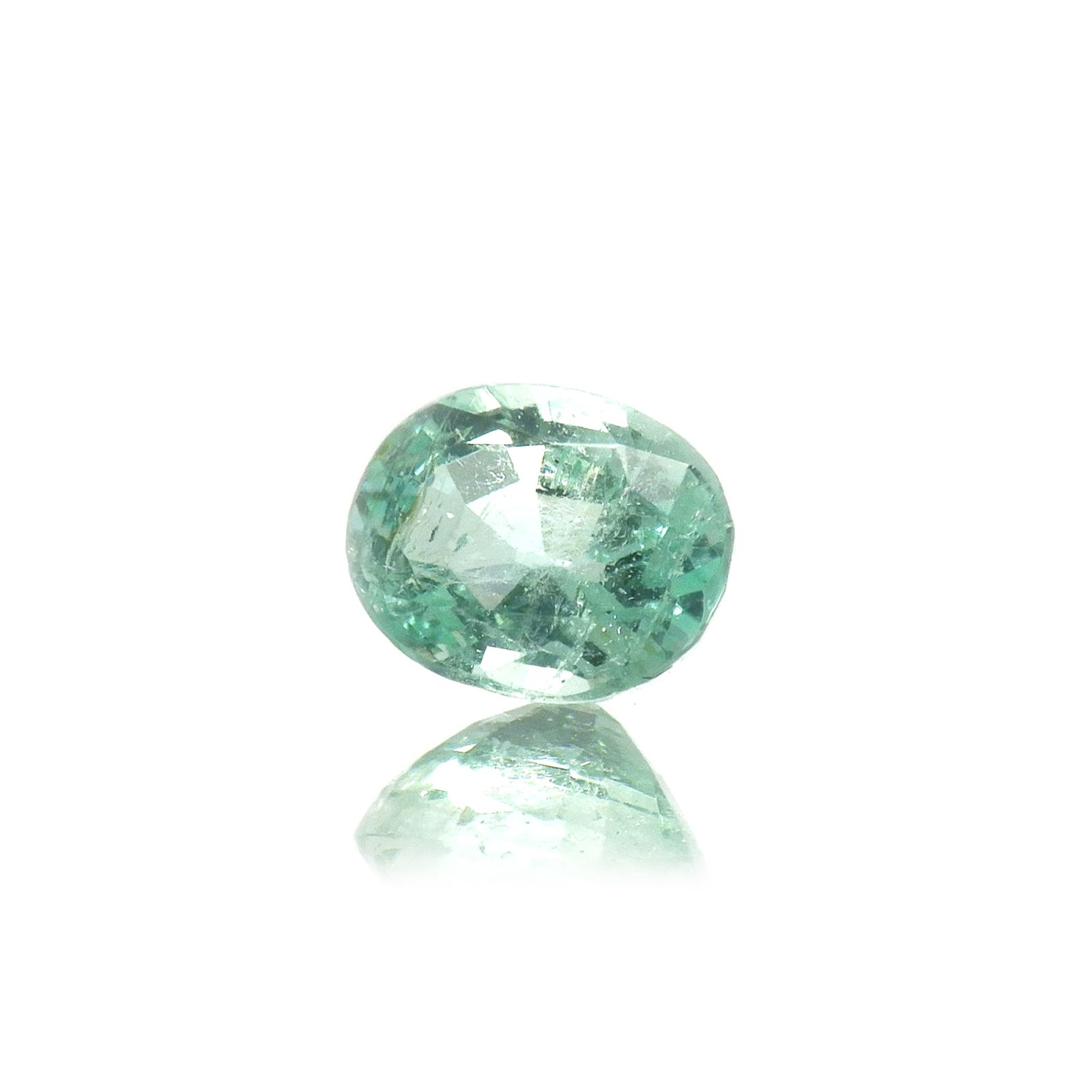 パステルカラーエメラルド コロンビア/ブラジル産 0.51ct [250817237]5.6x4.4mm前後