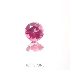 ホットピンクスピネル(宝石名ピンク・スピネル)タンザニア産 0.3ct 識別済[220113916]4.1x4.1mm前後