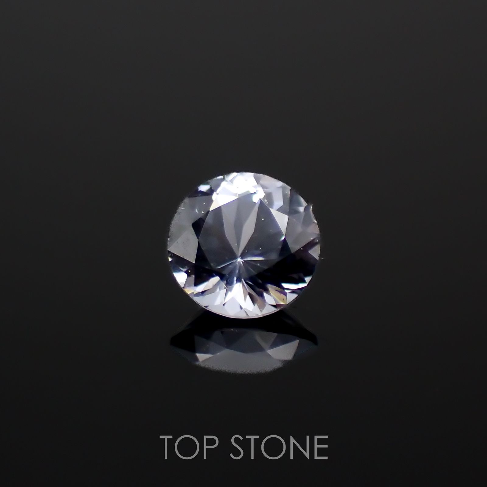 グレイッシュブルースピネル(宝石名スピネル)ビルマ/マダガスカル産 0.22ct 識別済[230119902]3.8x3.8mm前後