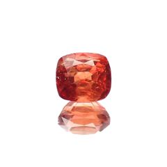 オレンジスピネル(宝石名スピネル)ビルマ/マダガスカル産 0.93ct 識別済[220817514]5.6x5.1mm前後