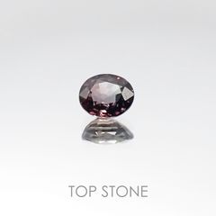 カラーチェンジサファイア非加熱(宝石名サファイア) タンザニア産 0.58ct 識別済[20096011]5.2×4.4mm前後