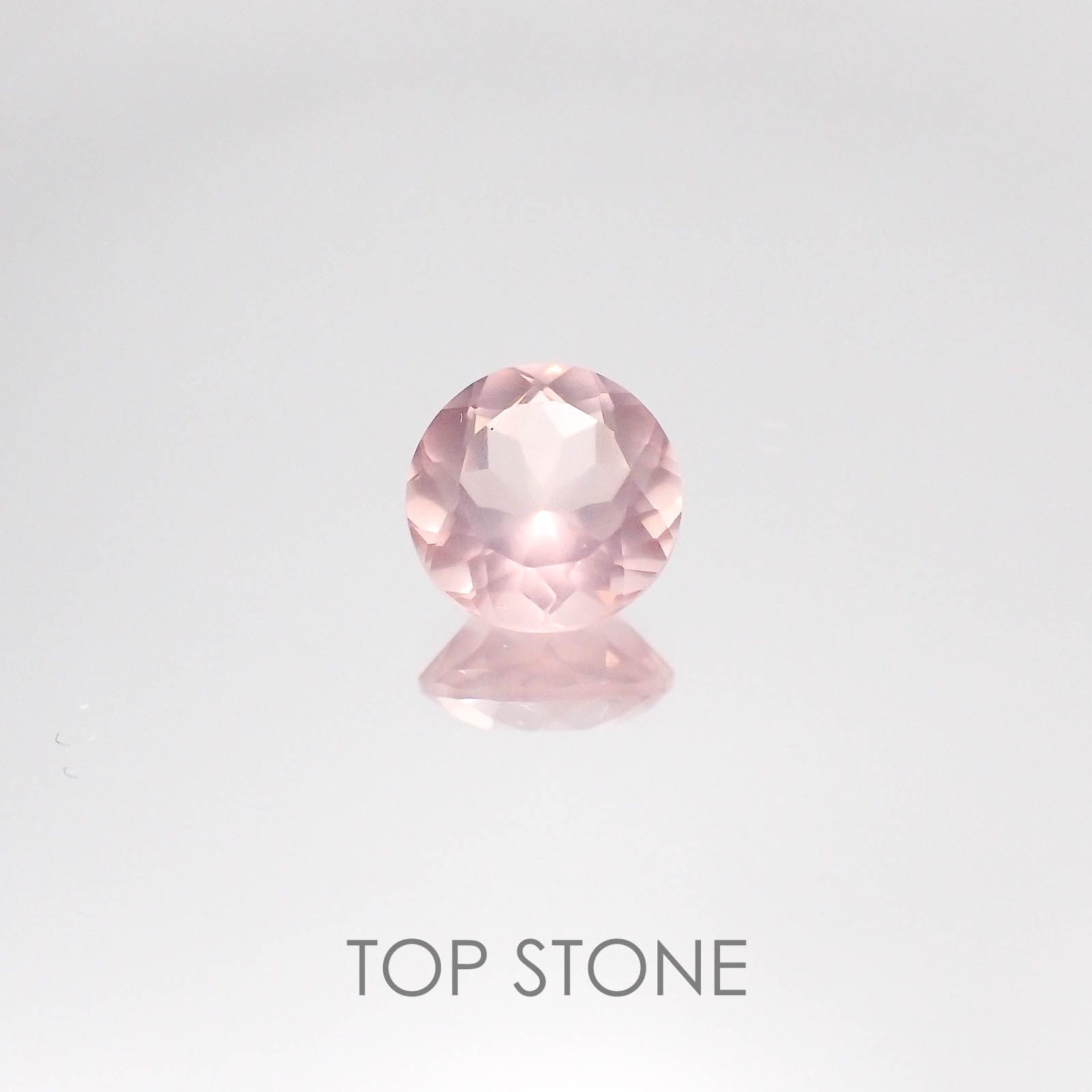 ディープローズクォーツ モザンビーク産 ルース 1.48ct[20084627]7.6×7.6mm前後