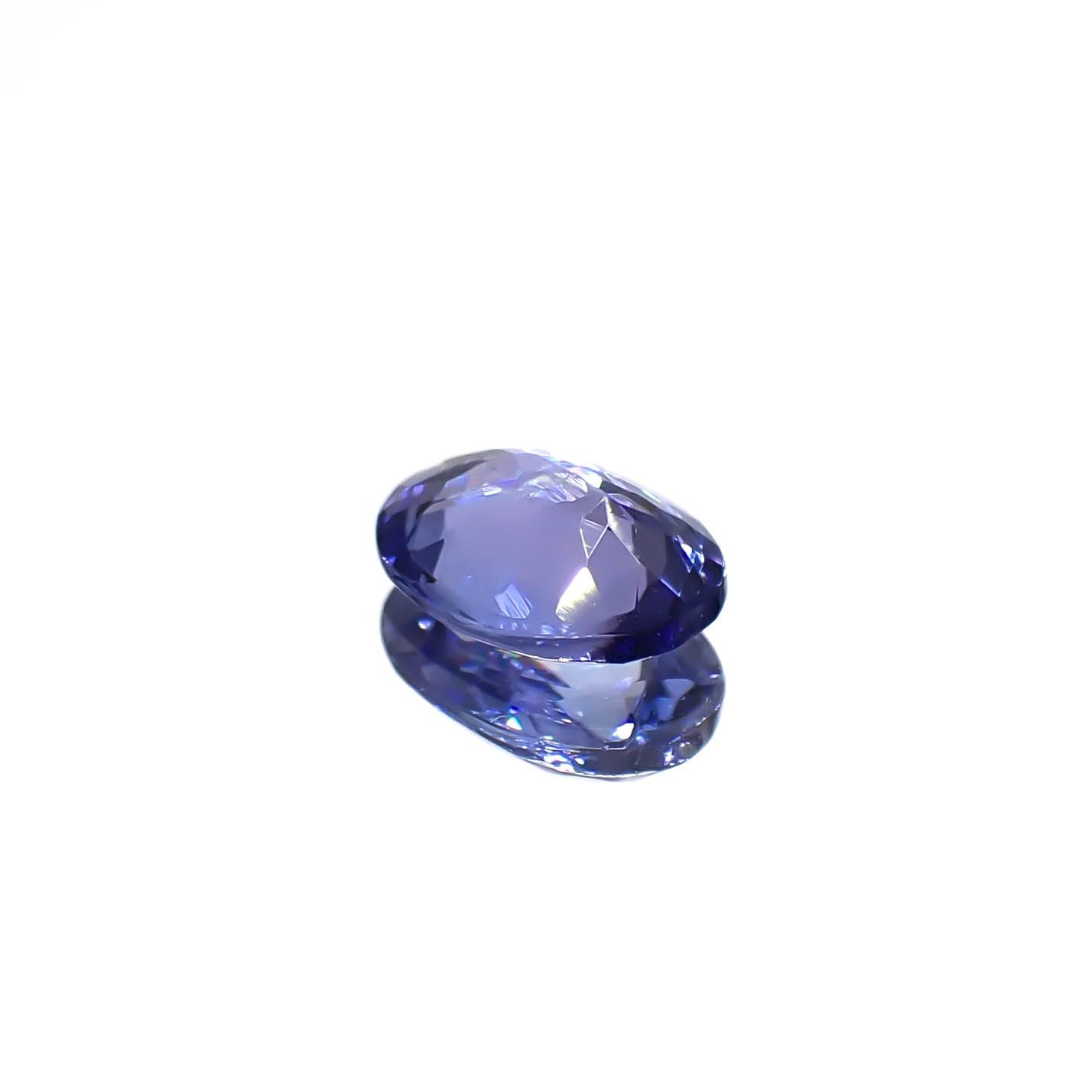 タンザナイト(宝石名タンザナイト)タンザニア産 0.67ct 識別済[240627888]6.9x5mm前後