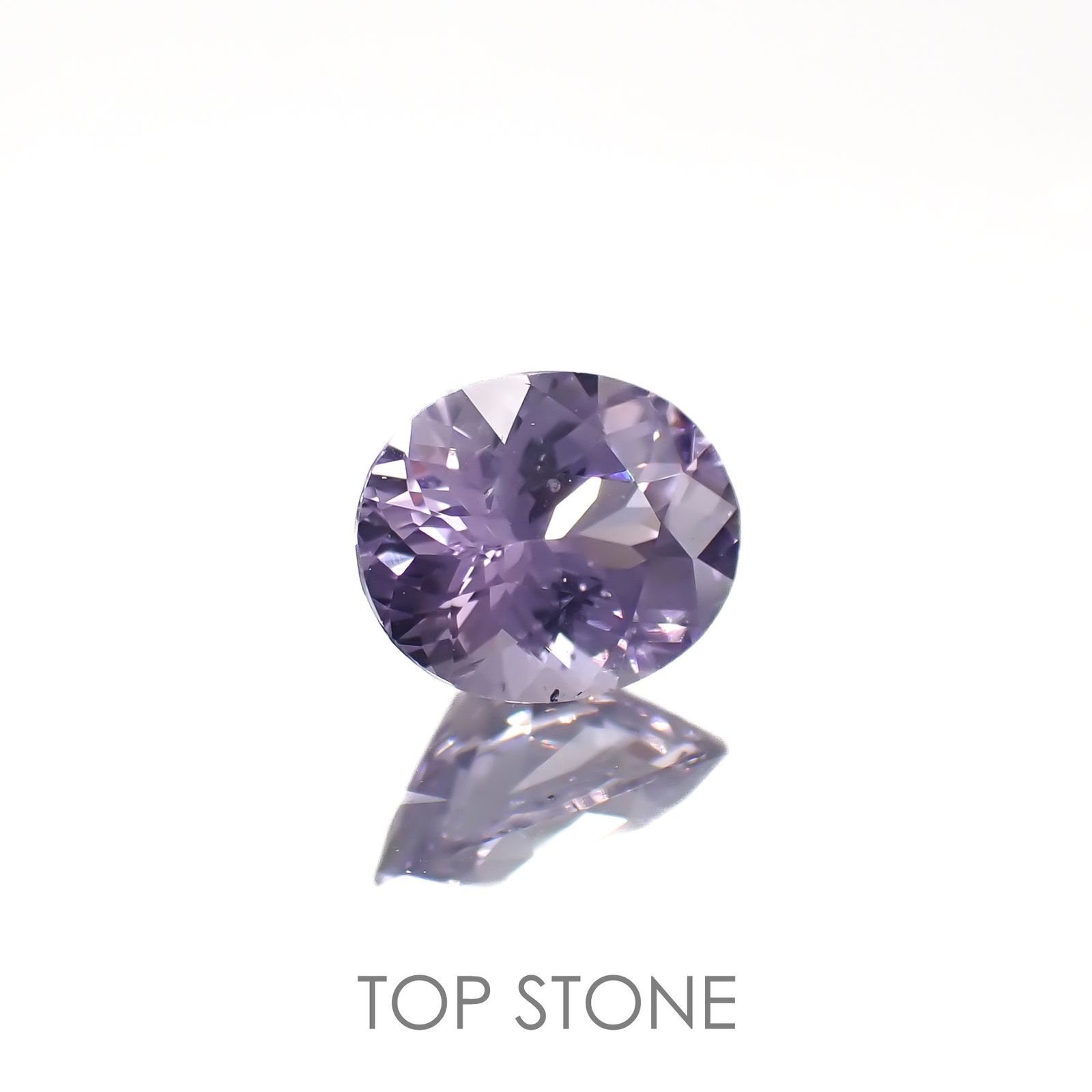 ラベンダーサファイア(宝石名サファイア)スリランカ/マダガスカル産 0.72ct 識別済[220817462]6.1x4.9mm前後