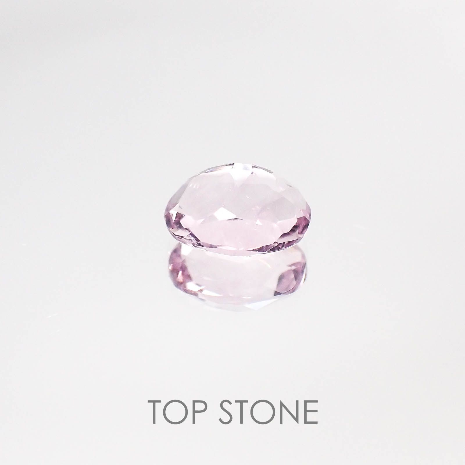 ピンクフローライト(宝石名ピンク・フルオライト) ブラジル産 1.62ct 識別済[20084743]8.1×6.3mm前後