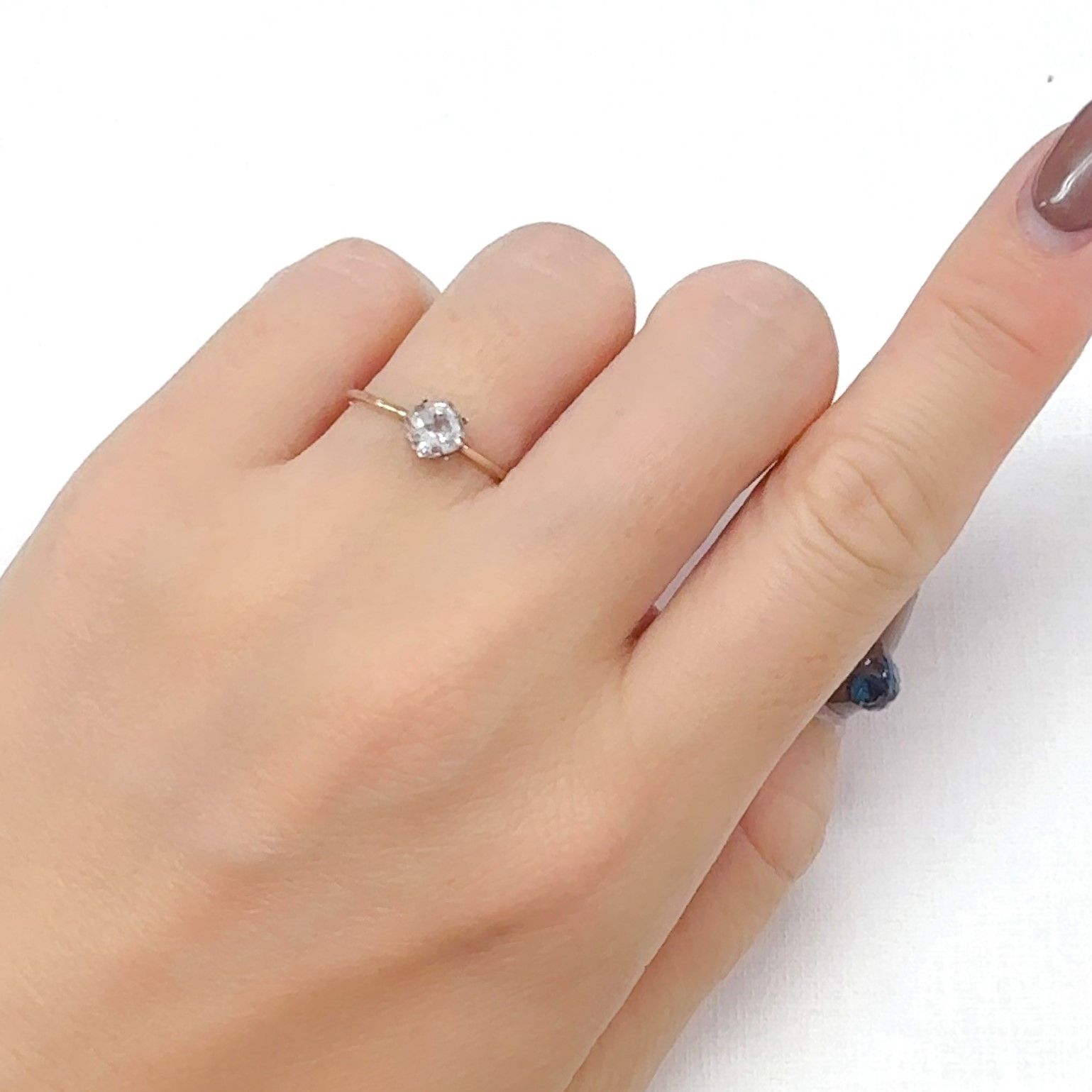 ◇カスタムカット◇ティンカーベルクォーツ ブラジル産 0.54ct[240628179]5.1x4.9mm前後