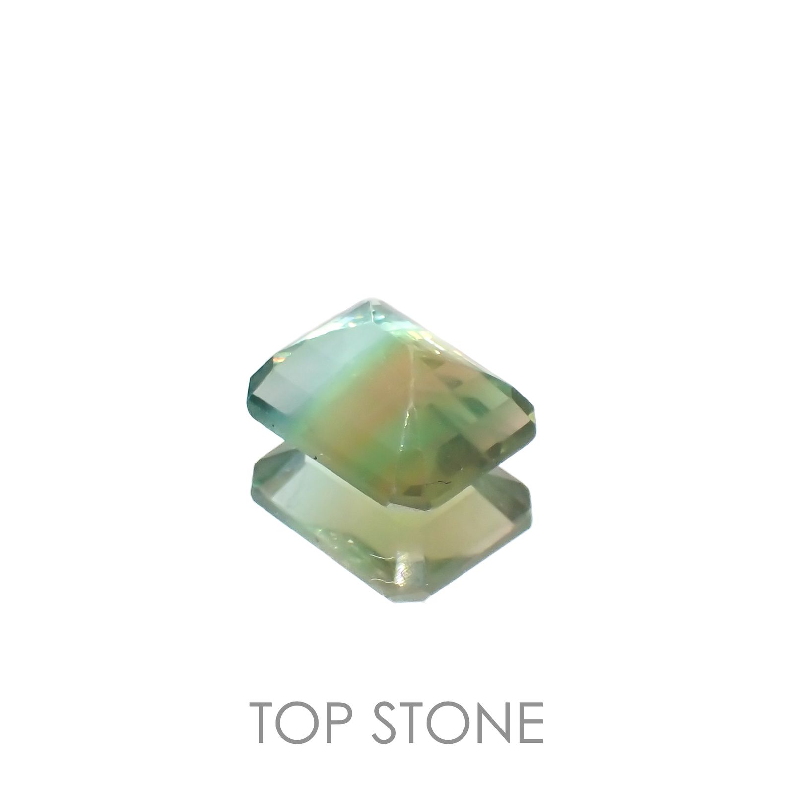 バイカラーフローライト ブラジル産 3.84ct[221119123]10x7.8mm前後