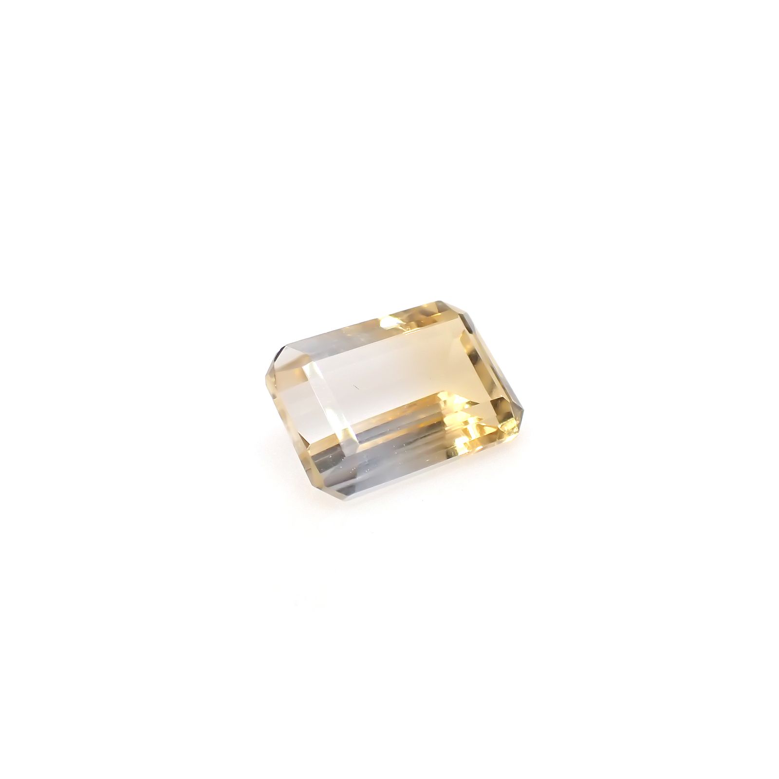 バイカラーシトリン ブラジル・ミナスジェライス州産 3.72ct[240326450]11.9x8mm前後