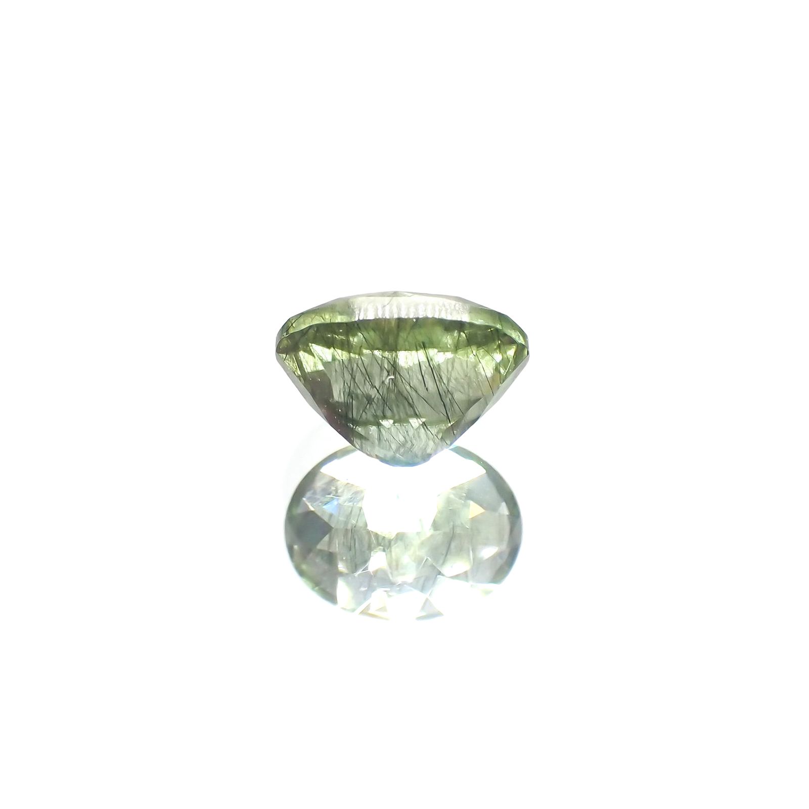 ルドウィジャイトインペリドット(宝石名ルドウィジャイトインペリドット) パキスタン産 識別済 1.73ct / 8x6.1mm前後 [260413499]